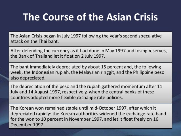 1997 asian financial crisis summary causes of thailand financial crisis 1997